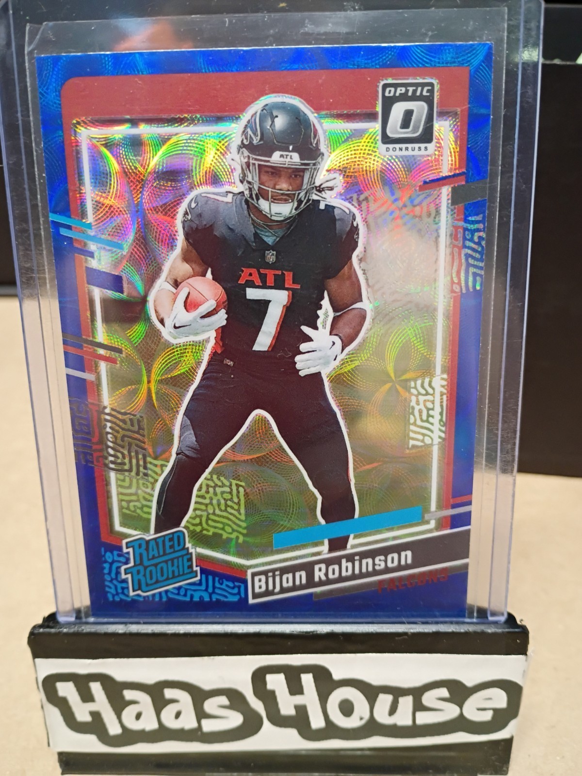 2023 Panini Donruss Optic Football Rated Rookie No.305 Bijon Robinson RC Blu...