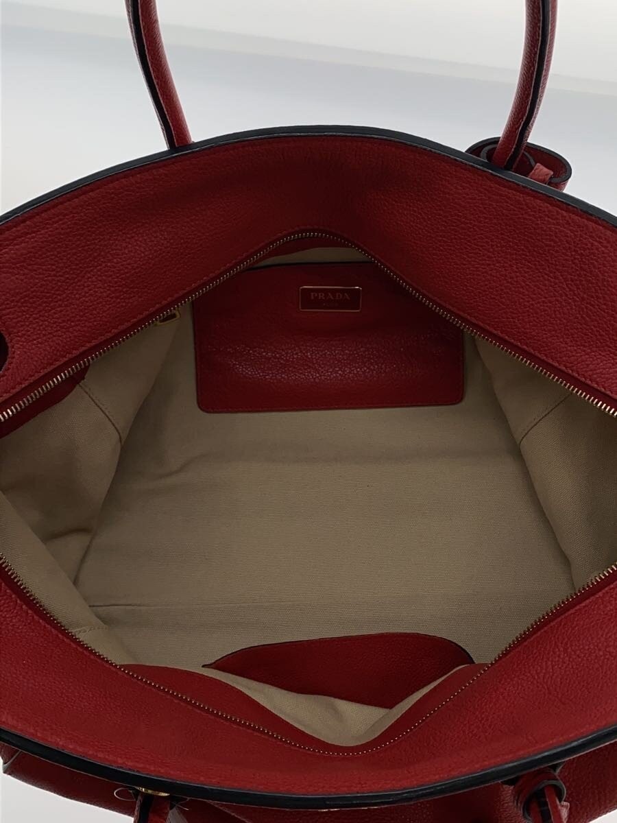 PRADA Handbag Leather RED BN2769 260211-1 thumbnail 6
