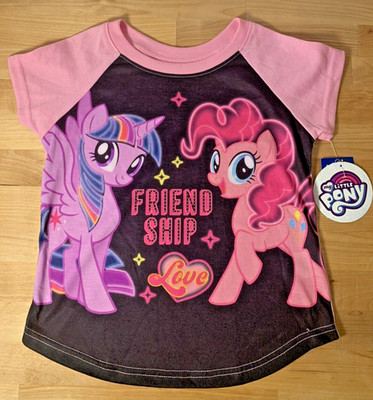 My Little Pony Pajamas 2 PC - Shorts & TShirt Sz 6/6x Twilight Sparkle & Pinkie
