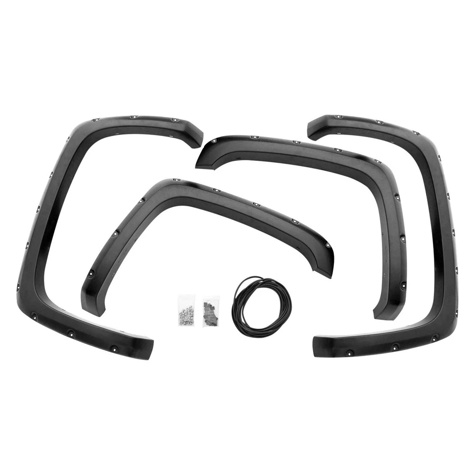 For Ram 2500 19-24 Fender Flares Elite Series RX-Rivet Style Textured Black Foto 3 de 4