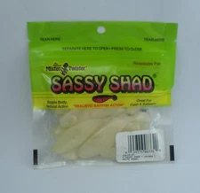 Mister Twister 35SA10-1P Sassy Shad 3" Pearl 10CT