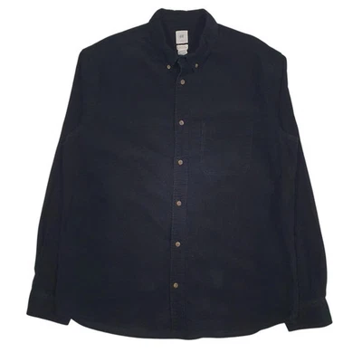 H&M Black Shirt Long Sleeve Casual Cotton Mens L - Image 1 of 4