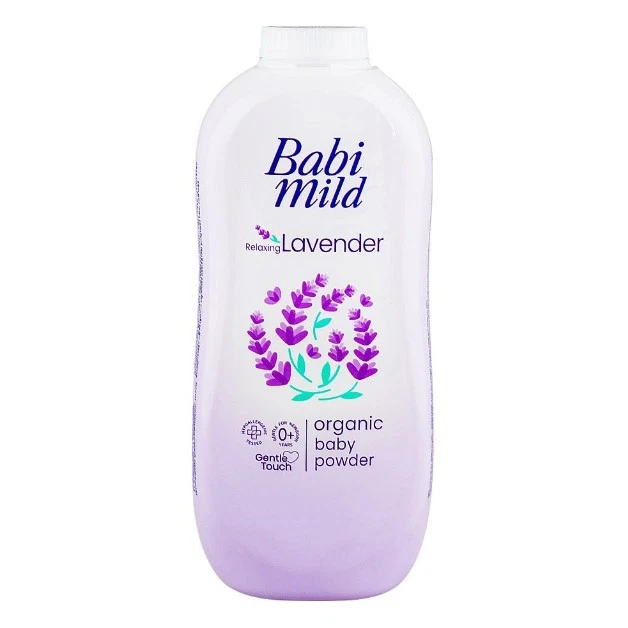 Babi Mild Relaxing Lavender Organic Baby Powder 350g Ultra Mild Hypoallergenic