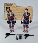 S-652 VINTAGE 1980'S HASBRO GI JOE TOMAX & XAMOT - COMPLETE WITH FILE CARD