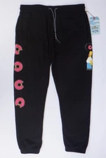 Billabong $69.95 Men's L The Simpsons Black Sweatpants Homer Donuts - READ