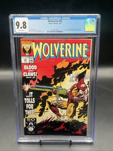 Wolverine #36 (Marvel Comics February 1991) CGC Graded 9.8 White Pages