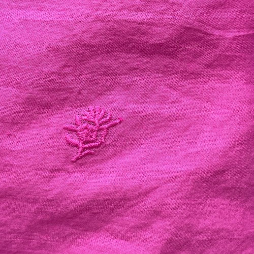NWT TALBOTS Size S Cotton Embroidered Blouse Pink Ruffle Square Neck NEW - Picture 7 of 8