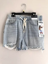 NWT Rewash Vintage Reunion Boyfriend Women's Jean Shorts Super High Rise Size M