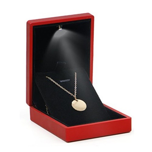 Fashion LED Light Necklace Long Chain Box Bracelet Display for Case Jewelry Gift - Picture 5 of 12