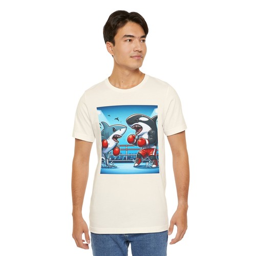 Great White Shark vs Killer Whale T Shirt Multiple Sizes and Colors - Picture 10 of 25