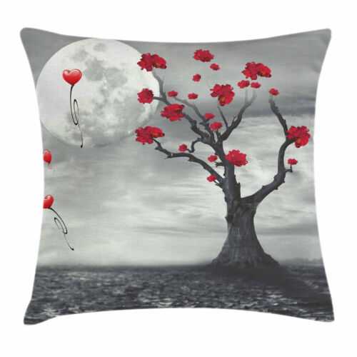 Kissenbezug Dekokissen für Sofa Baum Romantische Vollmond-Nacht - Bild 1 von 9