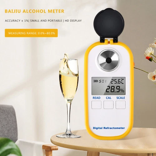 Portable Digital Alcohol Meter 0-80 Degree Pure Alcohol Tester Measuring Tools - Picture 5 of 9