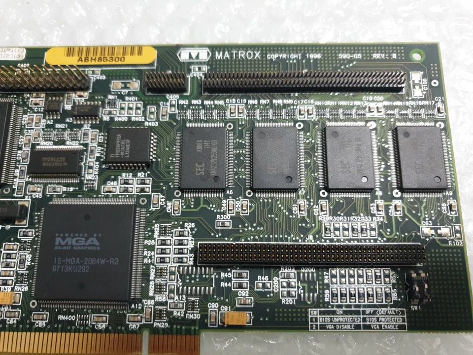 Matrox 590-05 Rev.B 4mb PCI Scheda Video MGA-MIL/4N Video Card - Immagine 2 di 4