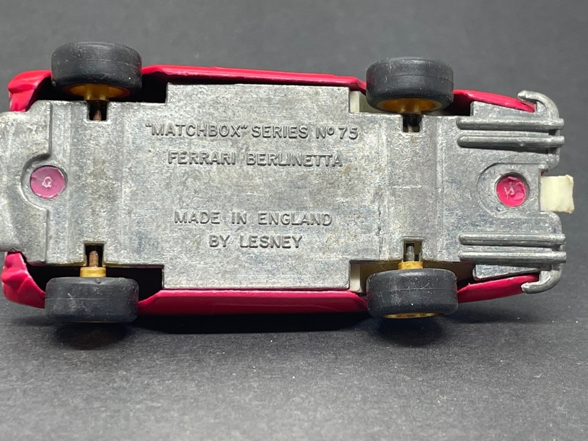 LESNEY MATCHBOX No.75 FERRARI BERLINETTA - CUSTOM | eBay UK