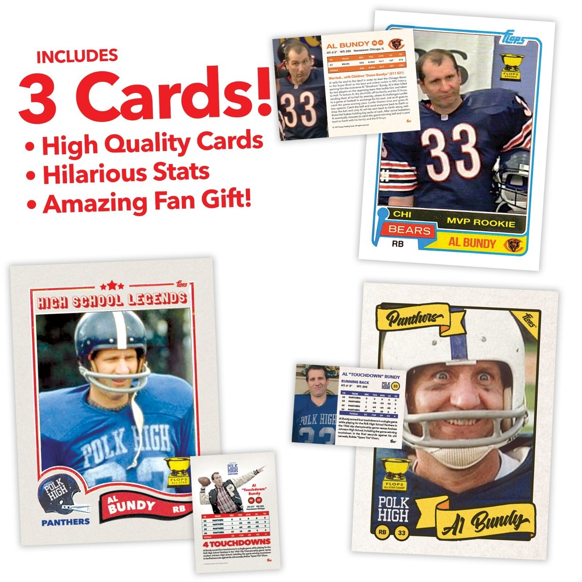 Al Bundy #1 Draft Pick Chicago Bears Rookie ~ Custom Card