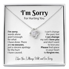 I'm Sorry Necklace Gifts, Apology Gifts For Her, Forgiveness Gift, Wife Gift
