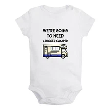 We're Going to Need a Bigger Camper Funny Bodysuits Baby Romper Infant Jumpsuits