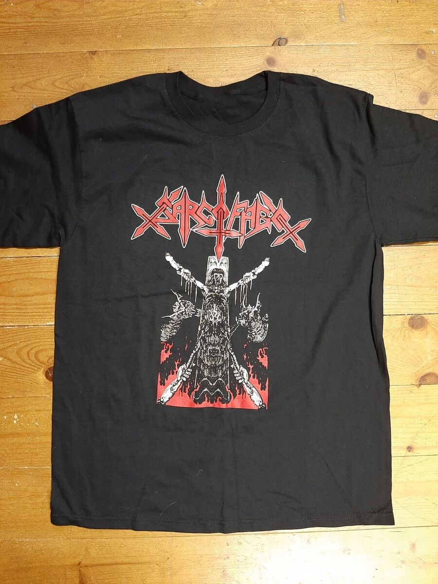 Sarcofago Band Gift For Fans Black T-Shirt Cotton All Size | eBay