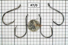 100 #7/0 Offset Octopus Circle Fishing Hooks 2X Strong Chemically Sharpened USA!