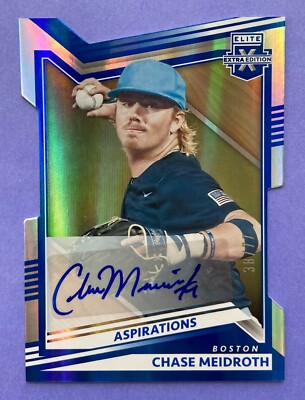 2022 Panini Elite Extra Edition /77 Chase Meidroth Aspirations Die-Cut Auto #129