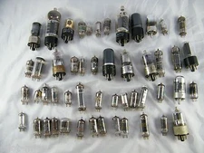 VINTAGE ~ LOT OF 50 ~ ELECTRONIC TUBES  ~ UNTESTED ~ SOME MISSING NUMBERS ~KAR