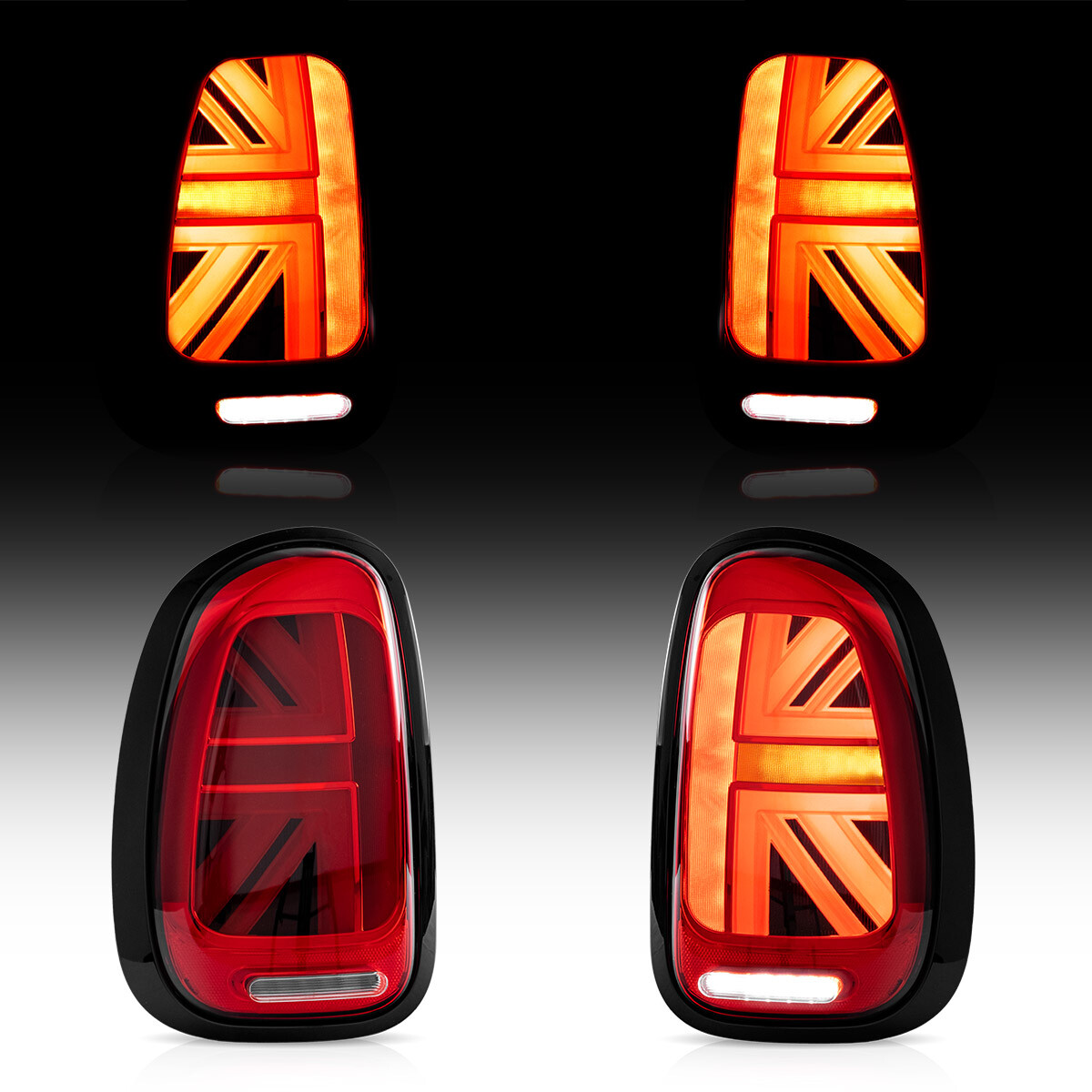 MINI ユニオンジャック LEDテールライトR60 2010-2016 Union Jack Rear LED Tail Light Pair Set For 2010-2016 Mini Cooper