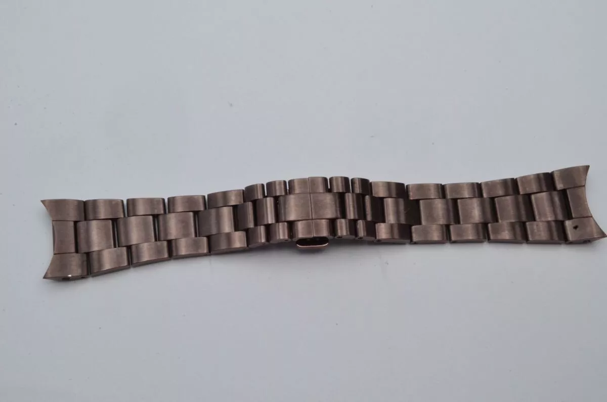 GUCCI 101M CRONÓ HOMBRE ACERO PULSERA 23MM MARRÓN COMO NUEVO