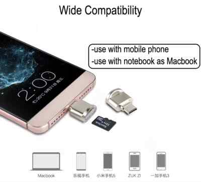 USB-C Card Reader f. Smartphone