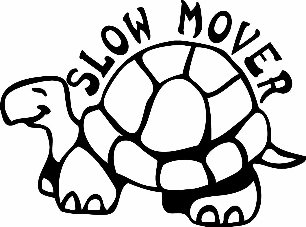 Slow Turtle Clip Art Black And White Royalty Free Vector Illustration