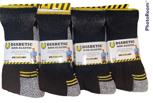 Mens Diabetic Work Socks Sports Cotton-Rich Cushioned Thermal Sock 6–11 & 11-14 - Picture 12 of 12