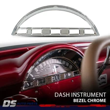 Fit For 1956 Ford Pickup Truck Dash Instrument Bezel Steel Chrome New 