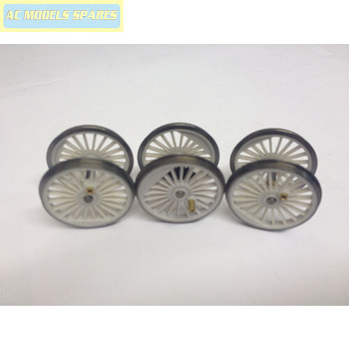 X9376 Hornby Ersatz Antriebsradsatz Klasse A4 grau weiß R2373 R2445 - Bild 1 von 1