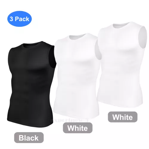 Gilet dimagranti uomo sport abbigliamento attivo top shapewear camicia compressione body shaper - Foto 33 di 36
