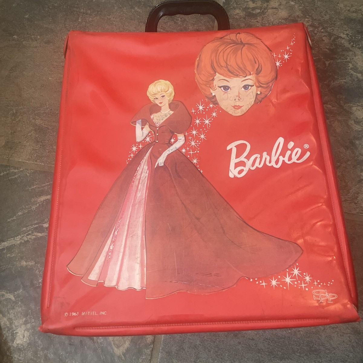スケールモデル 新作 Doll Barbie Mattel 1963 Vintage Rare Red eBay | Case Trunk ビンテージバービー (1959-1966)