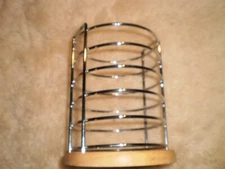 Metal Wood  Kitchen Utensil Holder