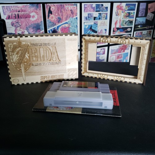 Super Nintendo Video Game Box: Zelda Link To The Past SNES Wooden Box Handmade - Picture 17 of 23