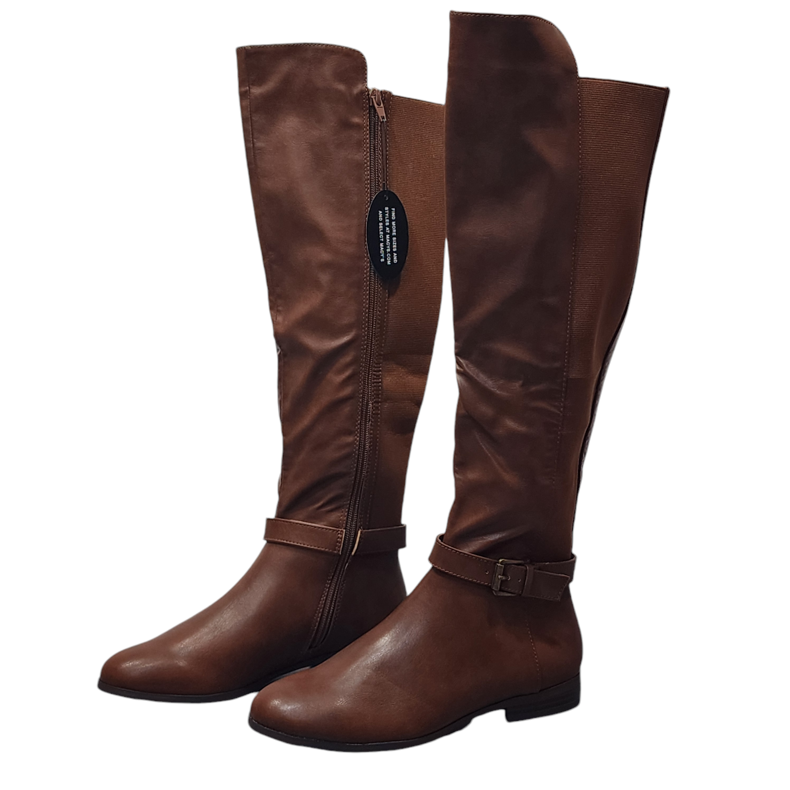 Style & Co. Kimmball Over The Knee Boots Size 7 M Dark Brown Faux Leather