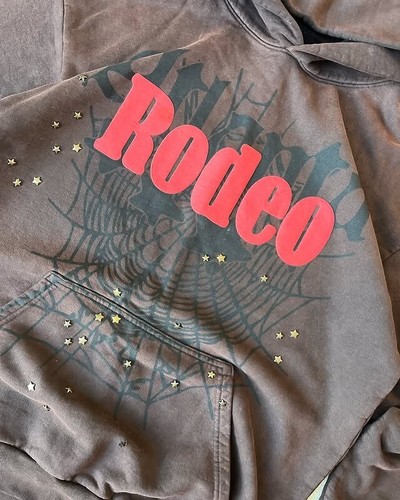 Cactus Jack by Travis Scott x Sp5der Days Before Rodeo Hoodie Brown Size SMLXL🔥 - Picture 3 of 15