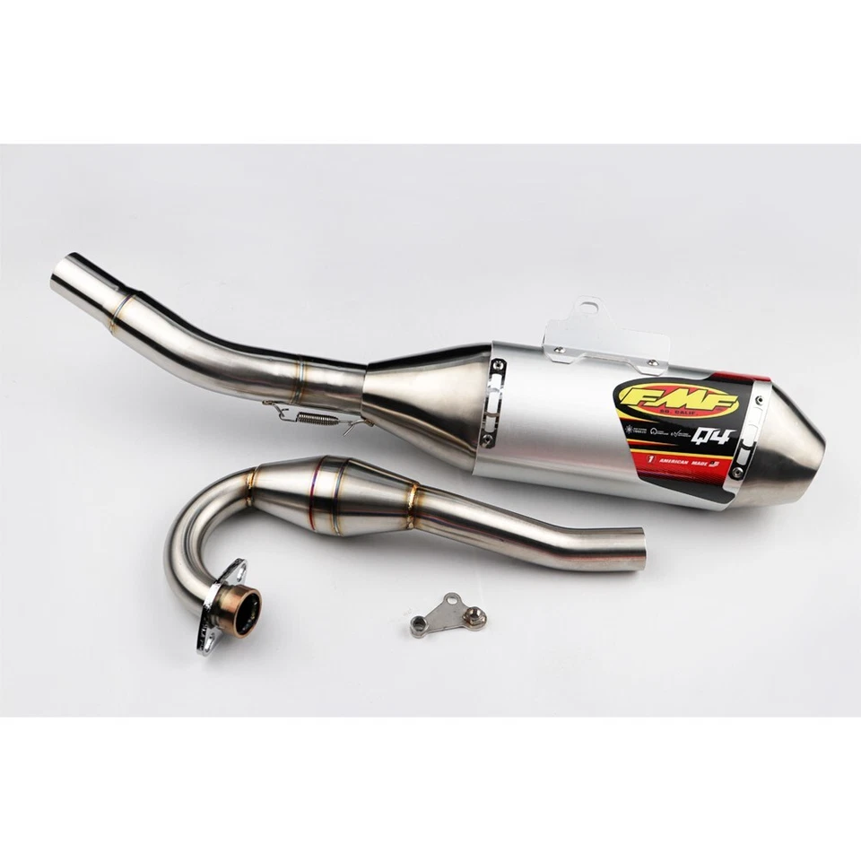 EXHAUST FULL SYSTEM STAINLESS PIPE MUFFLER (SILVER) FIT KAWASAKI KLX140-KLX140L - Imagem 4 de 4