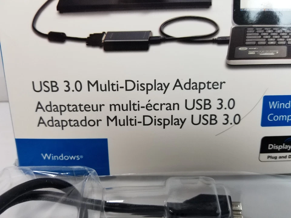 Kensington USB3.0 Multi-Display Adapter with DisplayLink K33974AM Black - Image 3 of 3