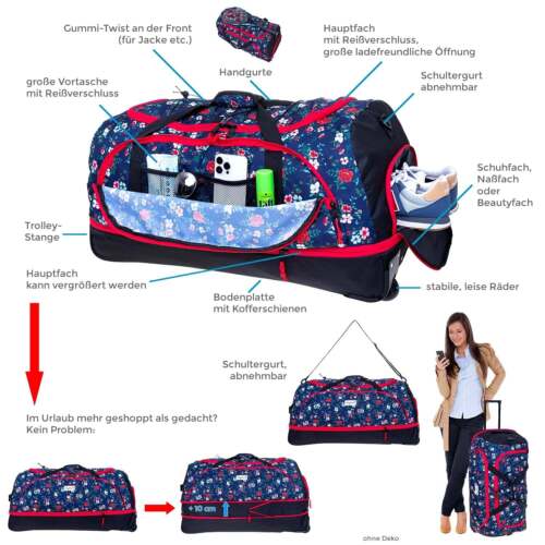 Trolley Koffer Reisetasche Elephant Reise Cruiser 130 L 80 cm Trolly Bag 13025 - Bild 6 von 36