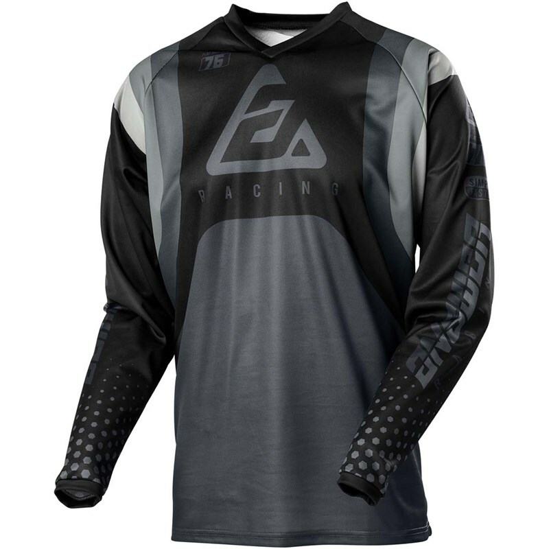 Maillot cross ANSWER Syncron vêtement moto enduro respirant gris anthracite