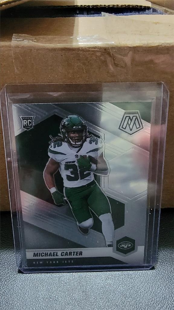2021 Panini Mosaic Football Michael Carter Base RC #335 New York Jets