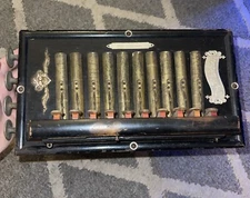 Vintage Button Universal Accordion Pitzschler & Co Germany - D.R. Gebauchsmusier