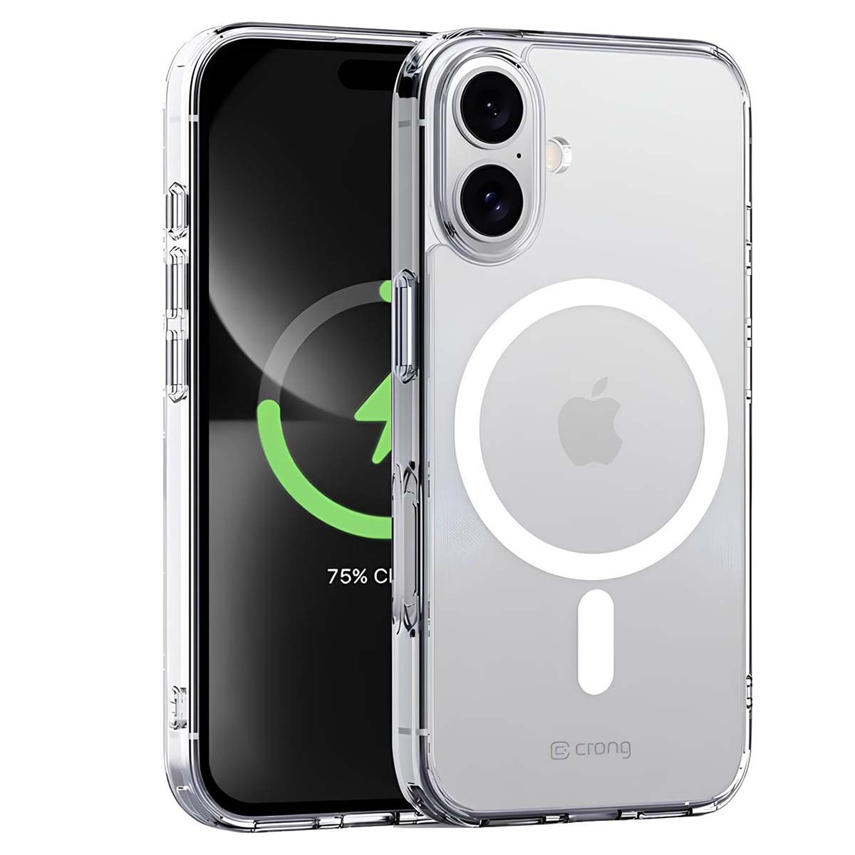Coque transparente iPhone 16 Plus Crong MAG étui magnétique rigide
