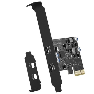 USB C PCIe Karte 2 Ports Power Delivery, USB 3.0 Karte 5Gpbs Schnellladung 20...