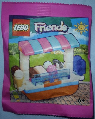 1x LEGO  Friends Set 562407 Eiscreme Shop Ice Cream Stand Paper Bag Polybag OVP