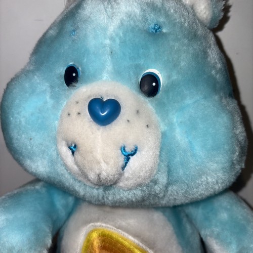 Peluche Care Bear Wish Bear 1983 13" Kenner arcobaleno stella cadente vintage imbottito - Foto 2 di 9