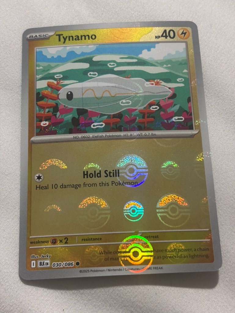 Pokemon TCG Tynamo 030/086 Black Bolt (Poke Ball Pattern)