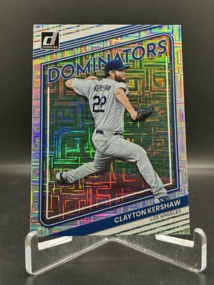 Clayton Kershaw 2022 Donruss #D-1 Los Dodgers Dominators Vector MLB